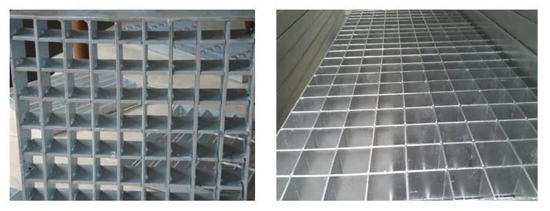 19-W-4 Galvanized Steel Light-Duty Bar Grating Platform Used Serrated Shape with 1" Depth Bearing Bar