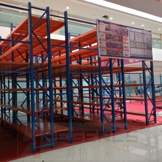Plataforma de aço para estantes de mezanino de armazém de alta qualidade fabricada na China com camadas Muilter